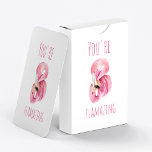 Modern You Are Flamazing Beauty Pink Flamingo Playing Cards<br><div class="desc">Modern You Are Flamazing Beauty Pink Flamingo</div>