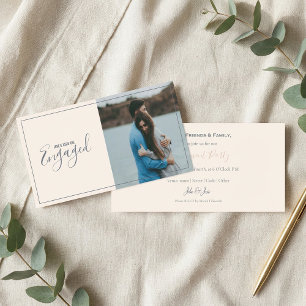 Modern your own photo, engagement announcement