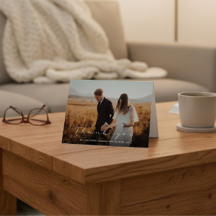 Modern, your wedding photo card