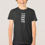 Modern Youth Kids Boys Girls Unisex Charcoal Black<br><div class="desc">Custom Add Your Text Here Template Youth Fashion / Clothing / Tops & T-Shirts / Kids Youth Kids Boys Girls Unisex T-Shirts Online Shop / Youth Charcoal Black Fleck Bella Canvas Tri-blend T-Shirt.</div>