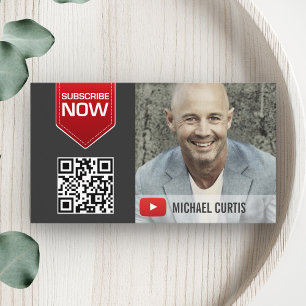 Modern YouTuber   YouTube Channel Business Card