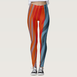 Modern Zebra Print Pattern #20 Leggings