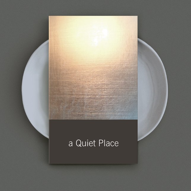 Modern Zen Glow Yoga and Healing Arts Business Card (Creator Uploaded)
