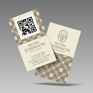 Modern Zen Holistic Health QR Code Business Card