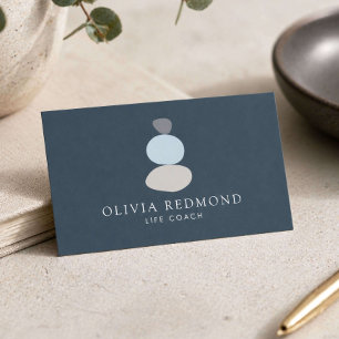 Modern Zen Life Coach Minimal  Business Card