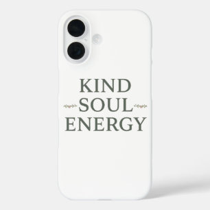 Modern Zen Positive Energy Quote iPhone 16 Case