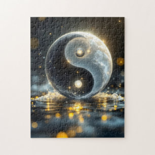 Modern Zen Yin and Yang vibes Jigsaw Puzzle