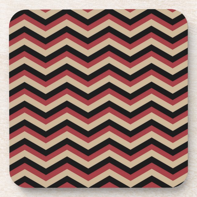 Modern Zig Zag Pattern Coaster (Front)