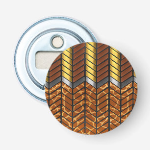 Modern Zigzag Chevron Giraffe Animal Print Bottle Opener