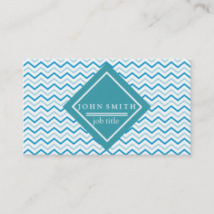 Modern Zigzag Chevron Pattern Business Card