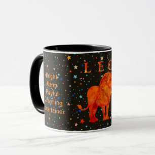 Modern zodiac Leo personalised traits Mug