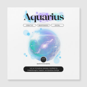 Modern Zodiac Sign Aquarius Quote Air Element