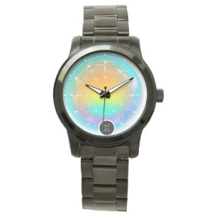 Modern Zodiac Sign Gemini Quote Air Element Watch