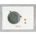 Modern Zodiac Sign Gold Aries | Element Fire Tea Towel<br><div class="desc">Modern Zodiac Sign Gold Aries | Element Fire</div>