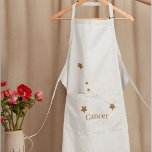Modern Zodiac Sign Gold Cancer | Element Water Apron<br><div class="desc">Modern Zodiac Sign Gold Cancer | Element Water</div>