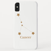 Modern Zodiac Sign Gold Cancer | Element Water Case-Mate iPhone Case (Back)