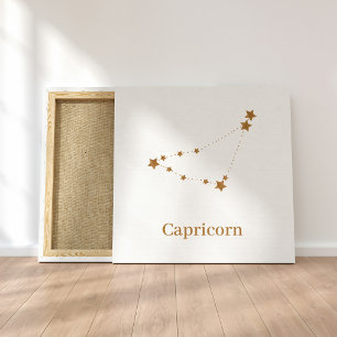 Modern Zodiac Sign Gold Capricorn Element Earth