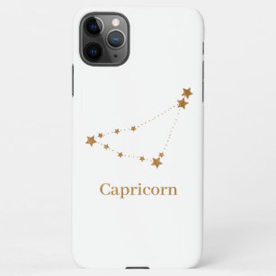Modern Zodiac Sign Gold Capricorn   Element Earth iPhone 11Pro Max Case