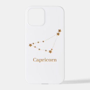 Modern Zodiac Sign Gold Capricorn   Element Earth iPhone 12 Pro Case