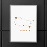 Modern Zodiac Sign Gold Gemini | Element Air<br><div class="desc">Modern Zodiac Sign Gold Gemini | Element Air</div>