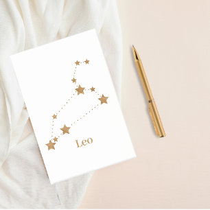 Modern Zodiac Sign Gold Leo Element Fire Post-it Notes