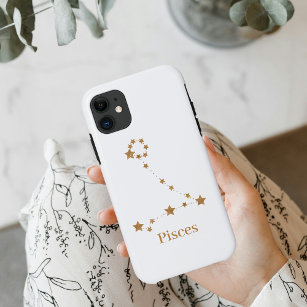 Modern Zodiac Sign Gold Pisces   Element Water iPhone 12 Pro Case