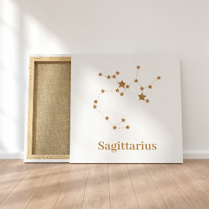 Modern Zodiac Sign Gold Sagittarius Element Fire
