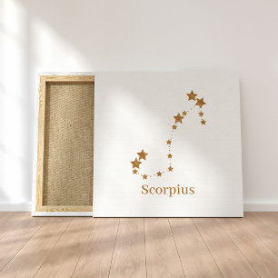 Modern Zodiac Sign Gold Scorpius Element Water