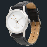 Modern Zodiac Sign Gold Taurus | Element Earth Watch<br><div class="desc">Modern Zodiac Sign Gold Taurus | Element Earth</div>