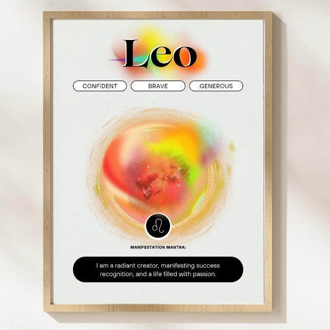 Modern Zodiac Sign Leo Quote | Element Fire (Modern Zodiac Sign Leo Quote | Element Fire)