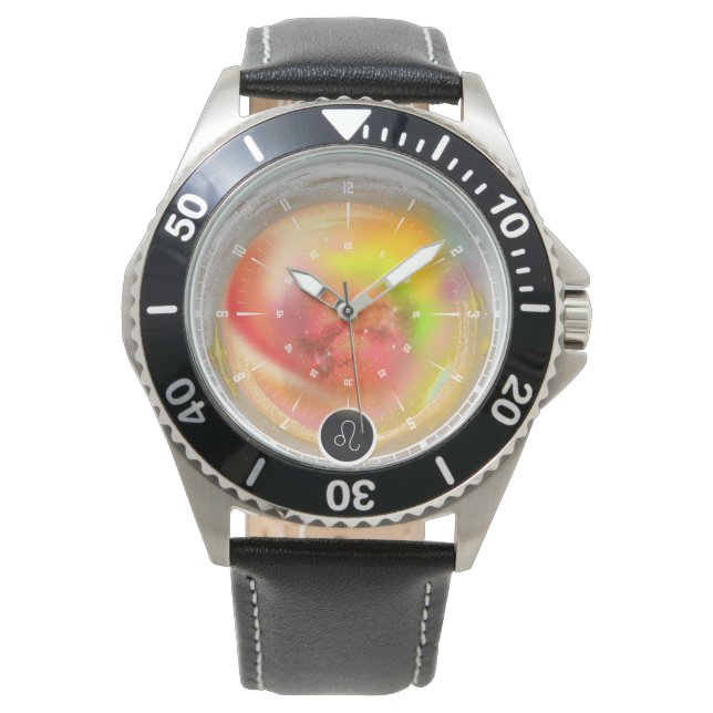 Modern Zodiac Sign Leo Quote | Element Fire Watch (Front)