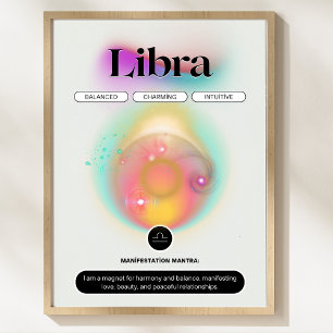 Modern Zodiac Sign Libra Quote Air Element Poster