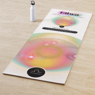 Modern Zodiac Sign Libra Quote Air Element Yoga Mat