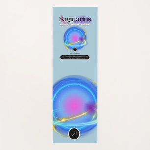 Modern Zodiac Sign Sagittarius Quote Element Fire Yoga Mat