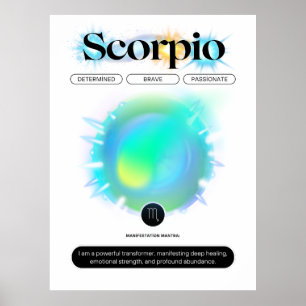 Modern Zodiac Sign Scorpio Quote Water Element