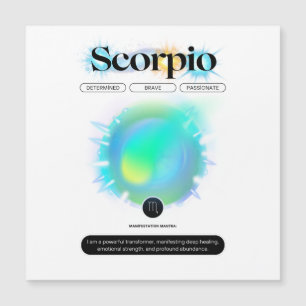 Modern Zodiac Sign Scorpio Quote Water Element