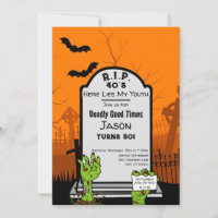 Modern Zombie Horror Themed 50th Birthday Party