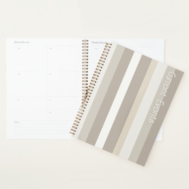 Moderna Linear | Alabaster & Bone Custom Planner (Display)