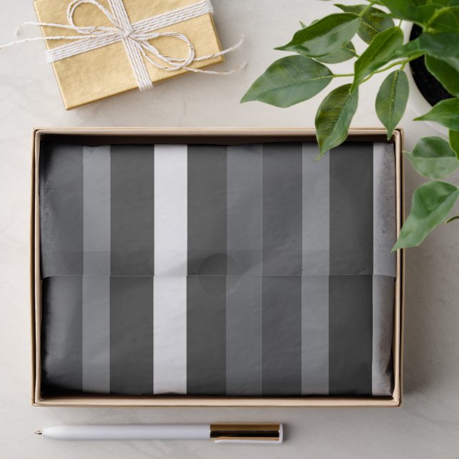 Moderna Linear | Carbon & Obsidian Tissue Paper (Gift)