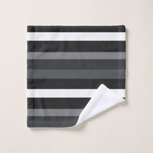 Moderna Linear Carbon & Obsidian Wash Cloth