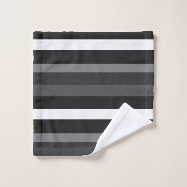 Moderna Linear | Carbon & Obsidian Wash Cloth (Wash Cloth)