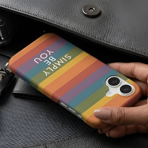 Moderna Linear MCM Rainbow Be You iPhone Case