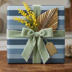 Moderna Linear   Slate & Nordic Sea Wrapping Paper