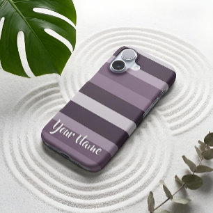 Moderna Linear Thistle & Smoked Plum iPhone Case
