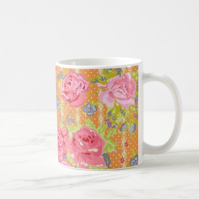 modernchintz_orange coffee mug (Right)