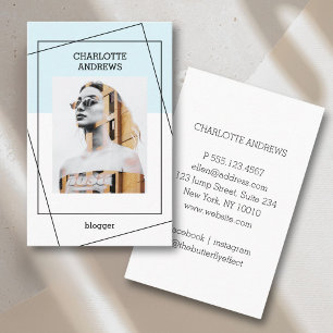 Moderne Foto Visitenkarte Business Card