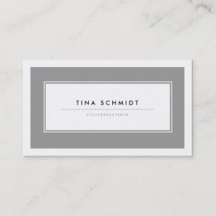 Moderne Grau Visitenkarten Business Card