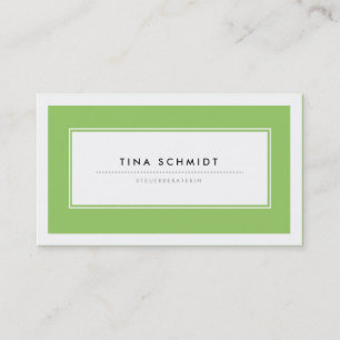 Moderne Grün Visitenkarten Business Card
