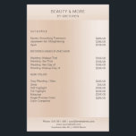 Moderne minimale Beige Hautfarbe Flyer<br><div class="desc">Modernes Business,  minimalistisch,  beige.  Entworfen für Designer,  Stylist,  Salons,  Haare und Make-up Künstler,  Nägel und Lash Künstler,  Wellness-Centre und mBearbeiten Sie die Karte,  indem Sie Ihre Daten eingeben. Sie können den Schriftart,  die Farbe und die Position individuell durch "weitere Personalisierung" auswählen.</div>