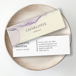 Moderne, minimale Salon-Visitenkarte, Aquarell   Mini Business Card